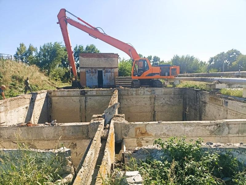 В Новоалександровске впервые за полвека эксплуатации проводится масштабный ремонт очистных сооружений канализации