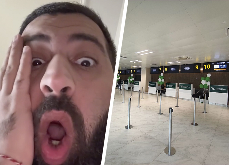 Комик Гурам Амарян объявил охоту на аэропорты: на очереди Минеральные Воды